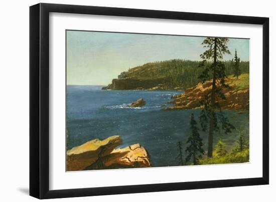 California Coast-Albert Bierstadt-Framed Giclee Print