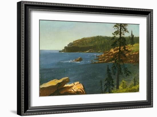 California Coast-Albert Bierstadt-Framed Giclee Print