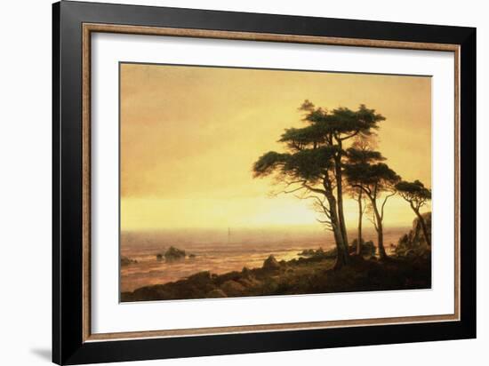 California Coast-Albert Bierstadt-Framed Giclee Print