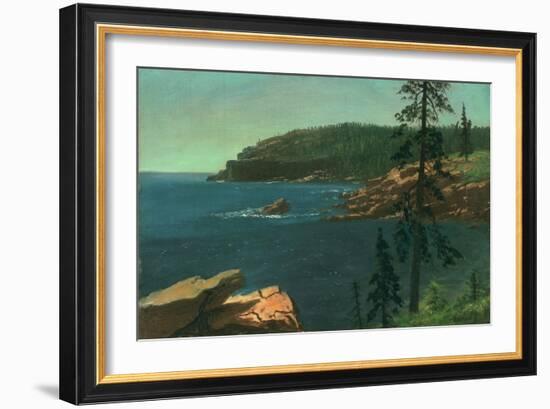 California Coast-Albert Bierstadt-Framed Giclee Print