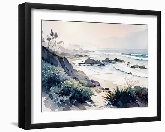 California Coast-Lana Kristiansen-Framed Art Print