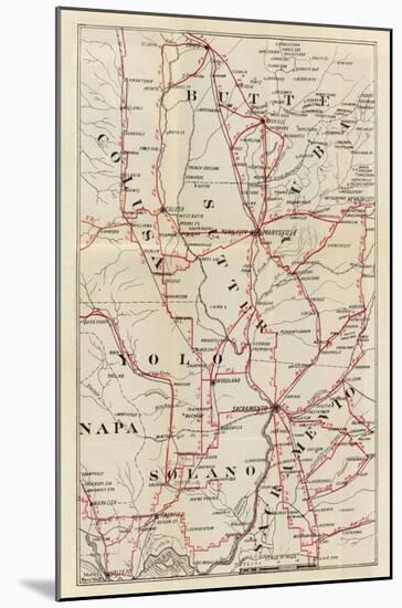 California: Colusa, Yolo, Napa, Butte, Yuba, Sutter, Solano, and Sacramento Counties, c.1896-George W^ Blum-Mounted Art Print