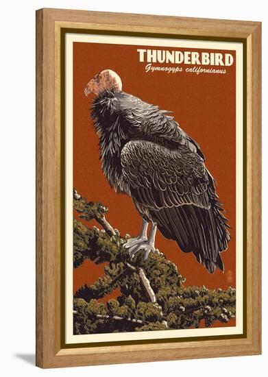 California Condor-Lantern Press-Framed Stretched Canvas