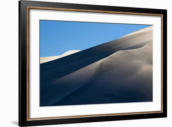 California. Death Valley National Park. Early Morning Light on Eureka Sand Dunes-Judith Zimmerman-Framed Photographic Print