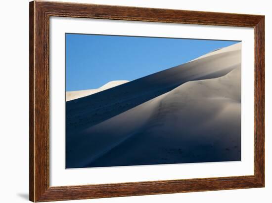 California. Death Valley National Park. Early Morning Light on Eureka Sand Dunes-Judith Zimmerman-Framed Photographic Print