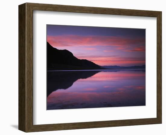 California, Death Valley National Park, Sunrise Reflects in Badwater-Christopher Talbot Frank-Framed Photographic Print