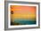 California Del Mar (#2) - Sunset and Birds-Lantern Press-Framed Art Print