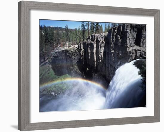 California, Devils Postpile Nm, Rainbow Falls on the San Joaquin River-Christopher Talbot Frank-Framed Photographic Print