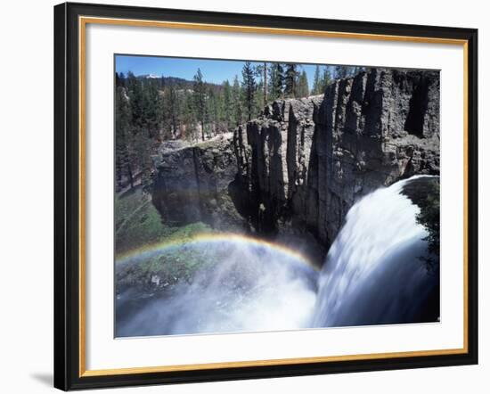 California, Devils Postpile Nm, Rainbow Falls on the San Joaquin River-Christopher Talbot Frank-Framed Photographic Print