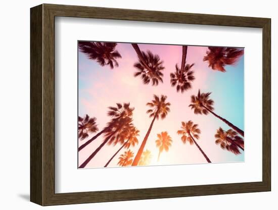 California Dreaming - Beverly Hills Sunset Palms-Philippe HUGONNARD-Framed Photographic Print