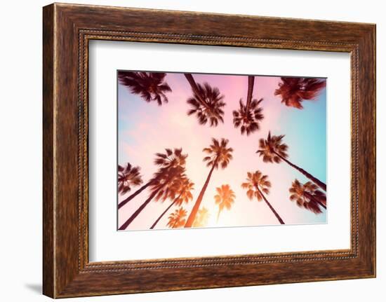 California Dreaming - Beverly Hills Sunset Palms-Philippe HUGONNARD-Framed Photographic Print