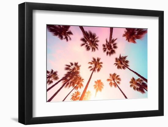 California Dreaming - Beverly Hills Sunset Palms-Philippe HUGONNARD-Framed Photographic Print