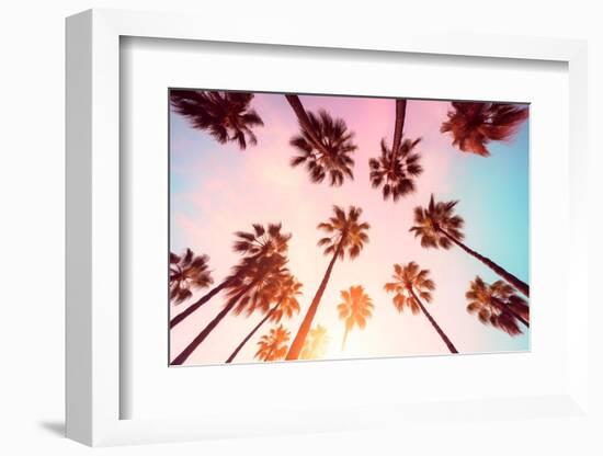 California Dreaming - Beverly Hills Sunset Palms-Philippe HUGONNARD-Framed Photographic Print