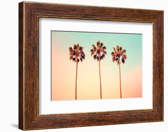 California Dreaming - Iconic Palms-Philippe HUGONNARD-Framed Photographic Print