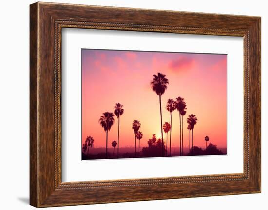 California Dreaming - Los Angeles Lights-Philippe HUGONNARD-Framed Photographic Print