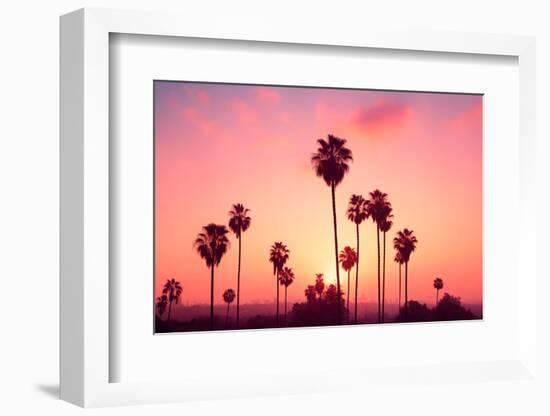 California Dreaming - Los Angeles Lights-Philippe HUGONNARD-Framed Photographic Print
