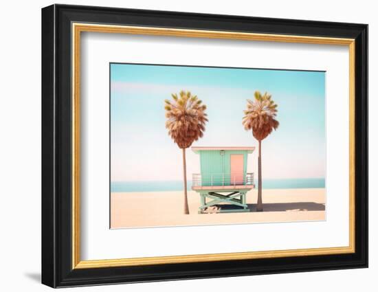 California Dreaming - Pacific Lifeguard Tower-Philippe HUGONNARD-Framed Photographic Print