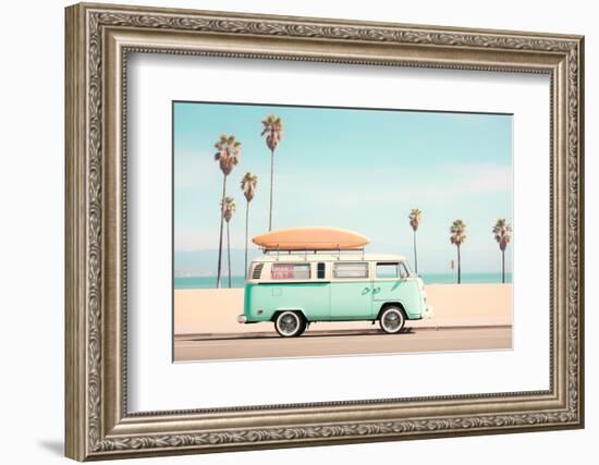 California Dreaming - Pacific VW Van-Philippe HUGONNARD-Framed Photographic Print