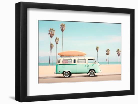 California Dreaming - Pacific VW Van-Philippe HUGONNARD-Framed Photographic Print