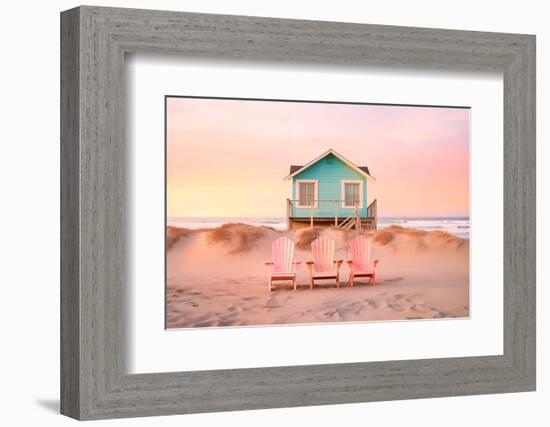 California Dreaming - Pastel Beach-Philippe HUGONNARD-Framed Photographic Print