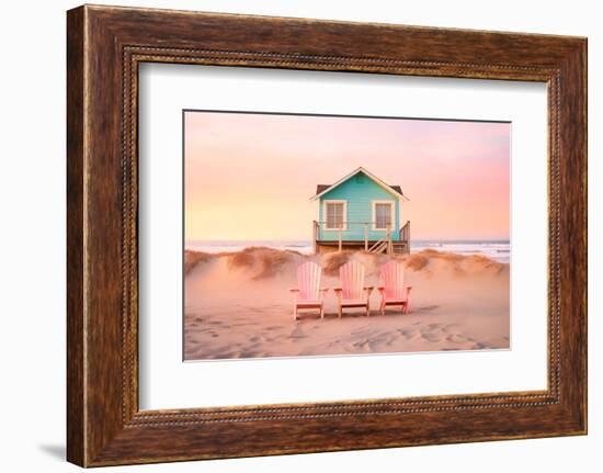 California Dreaming - Pastel Beach-Philippe HUGONNARD-Framed Photographic Print