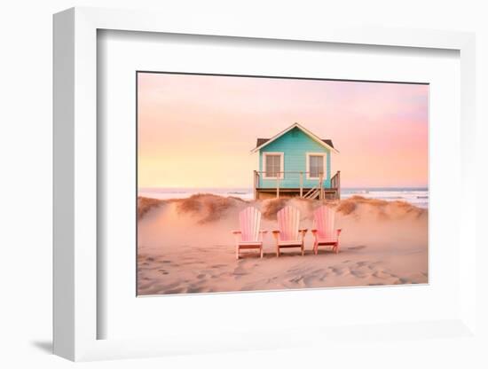 California Dreaming - Pastel Beach-Philippe HUGONNARD-Framed Photographic Print