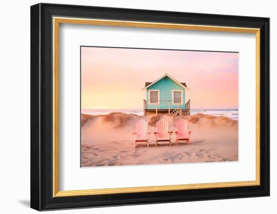 California Dreaming - Pastel Beach-Philippe HUGONNARD-Framed Photographic Print