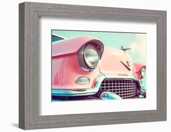 California Dreaming - Pink Classic Car-Philippe HUGONNARD-Framed Photographic Print