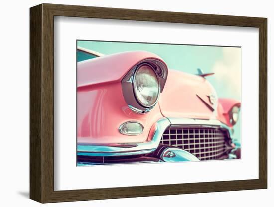 California Dreaming - Pink Classic Car-Philippe HUGONNARD-Framed Photographic Print