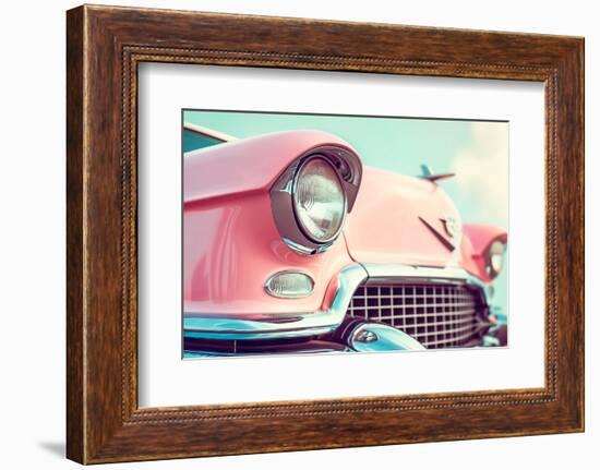 California Dreaming - Pink Classic Car-Philippe HUGONNARD-Framed Photographic Print