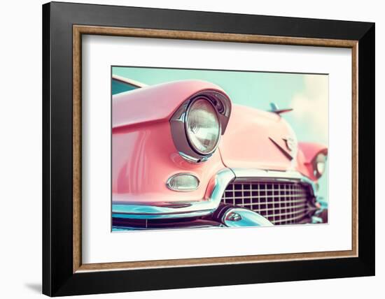 California Dreaming - Pink Classic Car-Philippe HUGONNARD-Framed Photographic Print