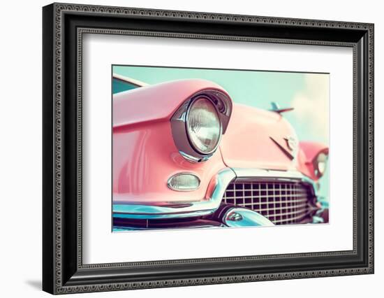 California Dreaming - Pink Classic Car-Philippe HUGONNARD-Framed Photographic Print