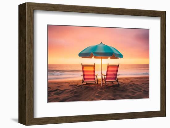 California Dreaming - Summer Sunset-Philippe HUGONNARD-Framed Photographic Print