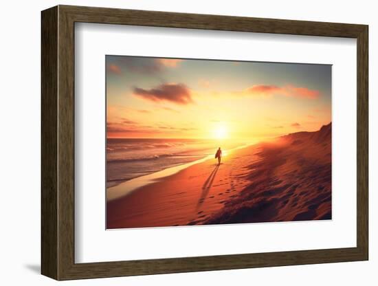 California Dreaming - Sunset Beach-Philippe HUGONNARD-Framed Photographic Print