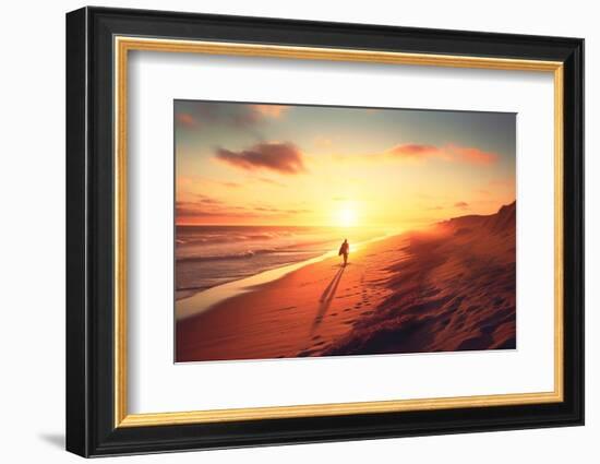 California Dreaming - Sunset Beach-Philippe HUGONNARD-Framed Photographic Print