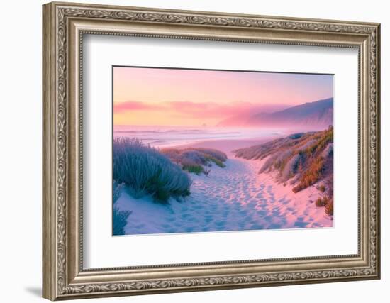 California Dreaming - Sunset Sand Path-Philippe HUGONNARD-Framed Photographic Print