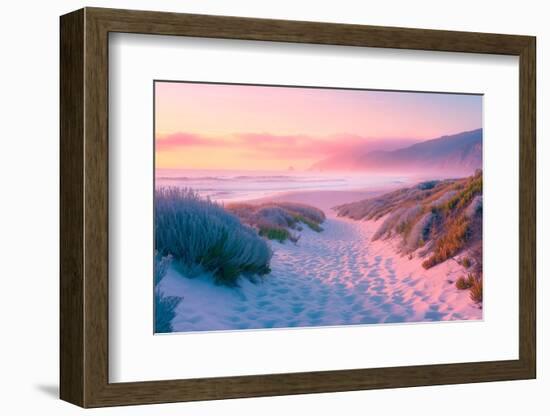 California Dreaming - Sunset Sand Path-Philippe HUGONNARD-Framed Photographic Print