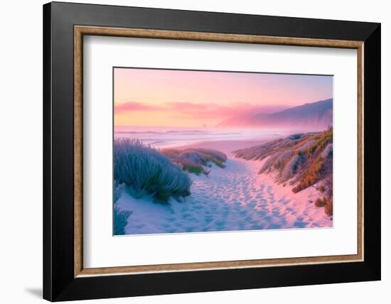 California Dreaming - Sunset Sand Path-Philippe HUGONNARD-Framed Photographic Print