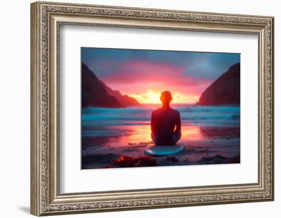 California Dreaming - Surfside Sunset-Philippe HUGONNARD-Framed Photographic Print