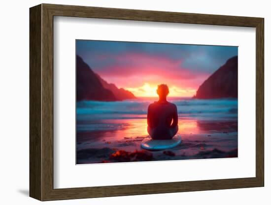 California Dreaming - Surfside Sunset-Philippe HUGONNARD-Framed Photographic Print