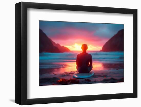 California Dreaming - Surfside Sunset-Philippe HUGONNARD-Framed Photographic Print