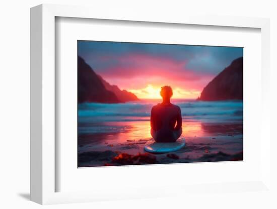 California Dreaming - Surfside Sunset-Philippe HUGONNARD-Framed Photographic Print