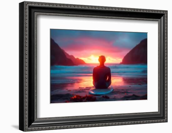 California Dreaming - Surfside Sunset-Philippe HUGONNARD-Framed Photographic Print