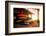 California Dreaming - Vintage Car Sunset Beach-Philippe HUGONNARD-Framed Photographic Print