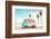 California Dreaming - VW Van on the Beach-Philippe HUGONNARD-Framed Photographic Print