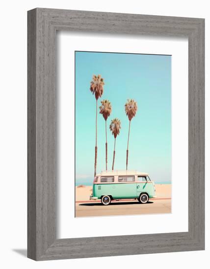 California Dreaming - VW Van Venice Beach-Philippe HUGONNARD-Framed Photographic Print
