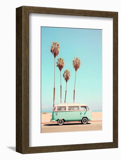 California Dreaming - VW Van Venice Beach-Philippe HUGONNARD-Framed Photographic Print