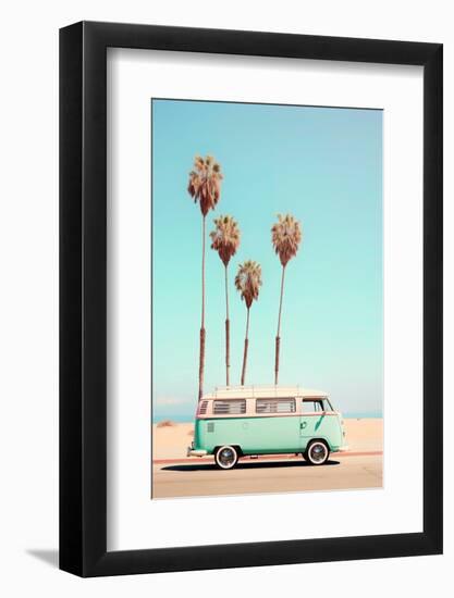 California Dreaming - VW Van Venice Beach-Philippe HUGONNARD-Framed Photographic Print