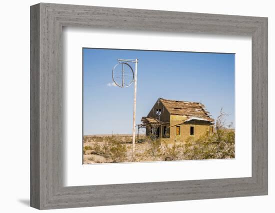 California, Drought Spotlight 3 Route 66 Expedition, Ludlow, Abandon Building-Alison Jones-Framed Photographic Print