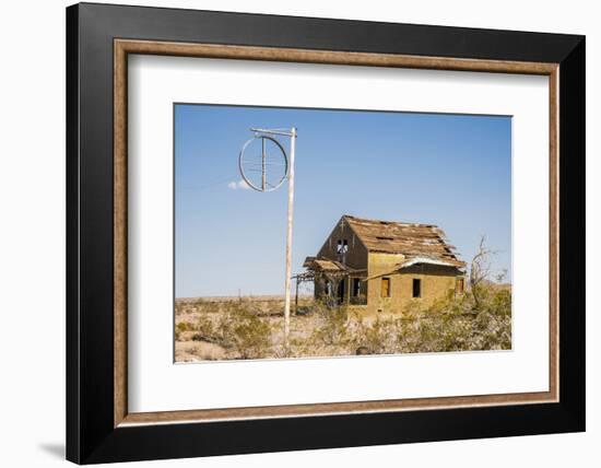 California, Drought Spotlight 3 Route 66 Expedition, Ludlow, Abandon Building-Alison Jones-Framed Photographic Print